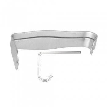 Parker-Mott Retractor Set of Fig. 1 and Fig. 2 Stainless Steel, 16 cm - 6 1/4" Blade Size Fig. 1 / Blade Size Fig. 2 21 x 24 mm - 68 x 24 mm / 25 x 24 mm - 72 x 24 mm